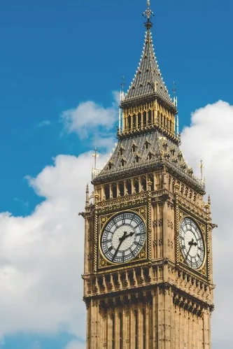 Big Ben clock tower, London